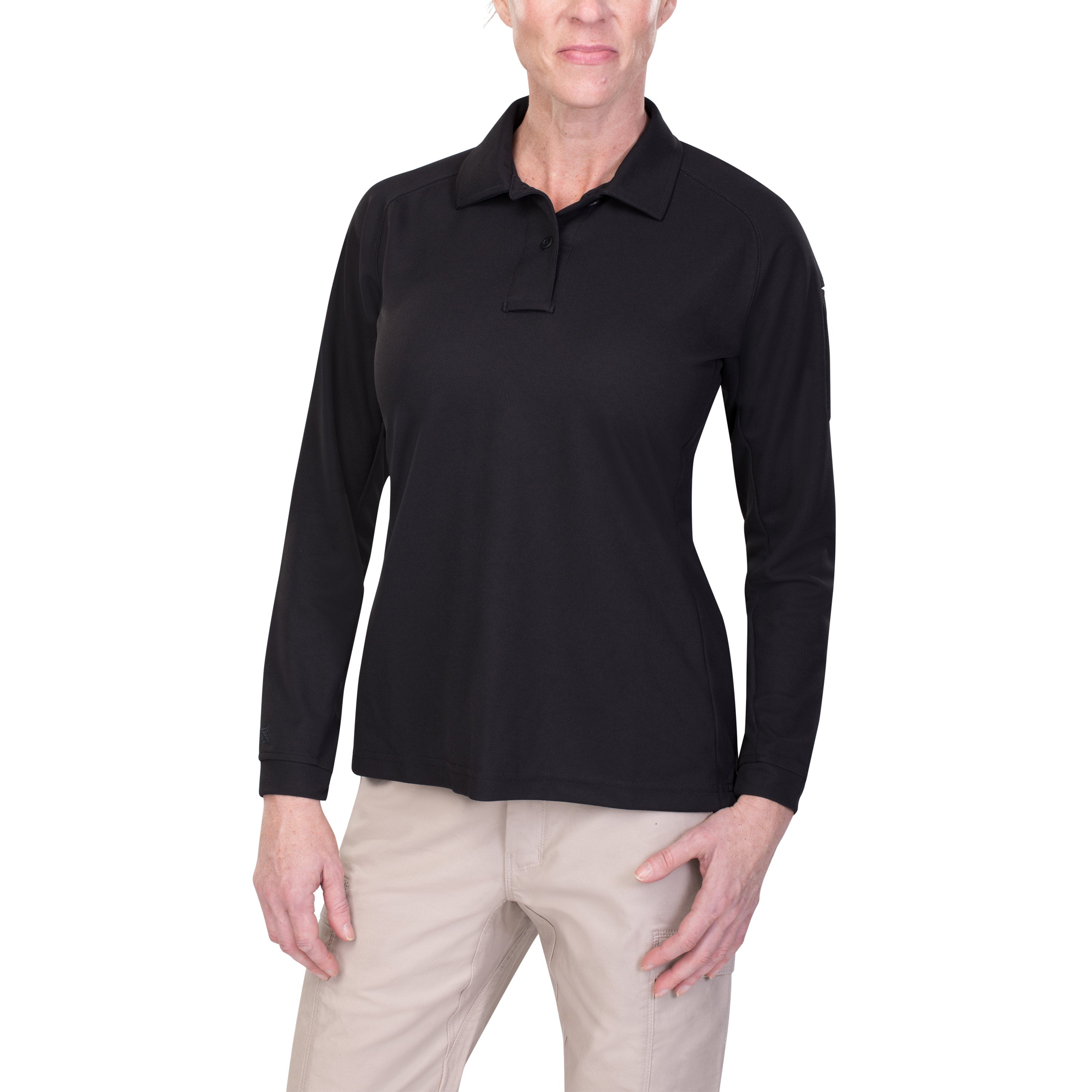 Vertx Women S Heatshield Long Sleeve Polo F K A Coldblack