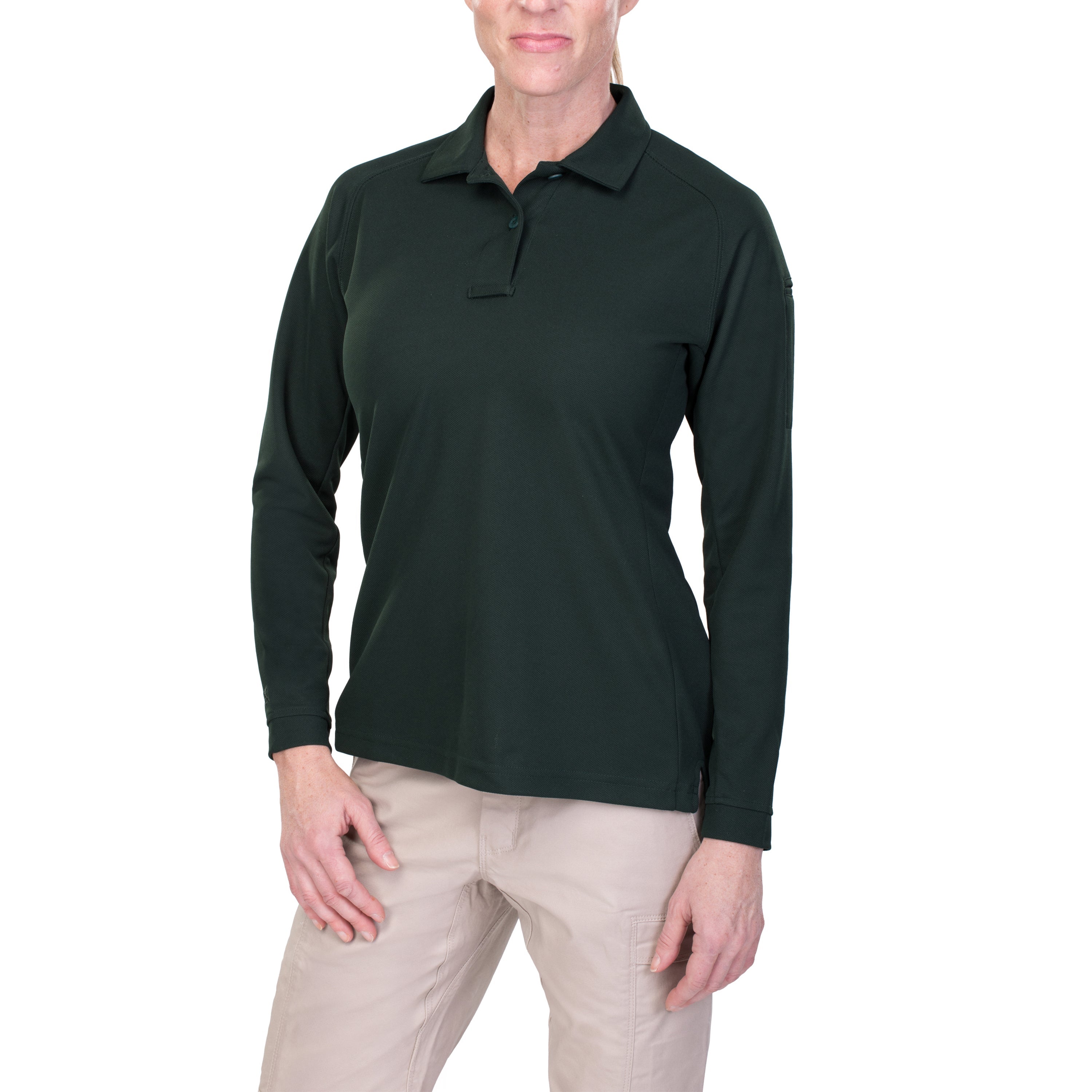 Vertx Women S Heatshield Long Sleeve Polo F K A Coldblack