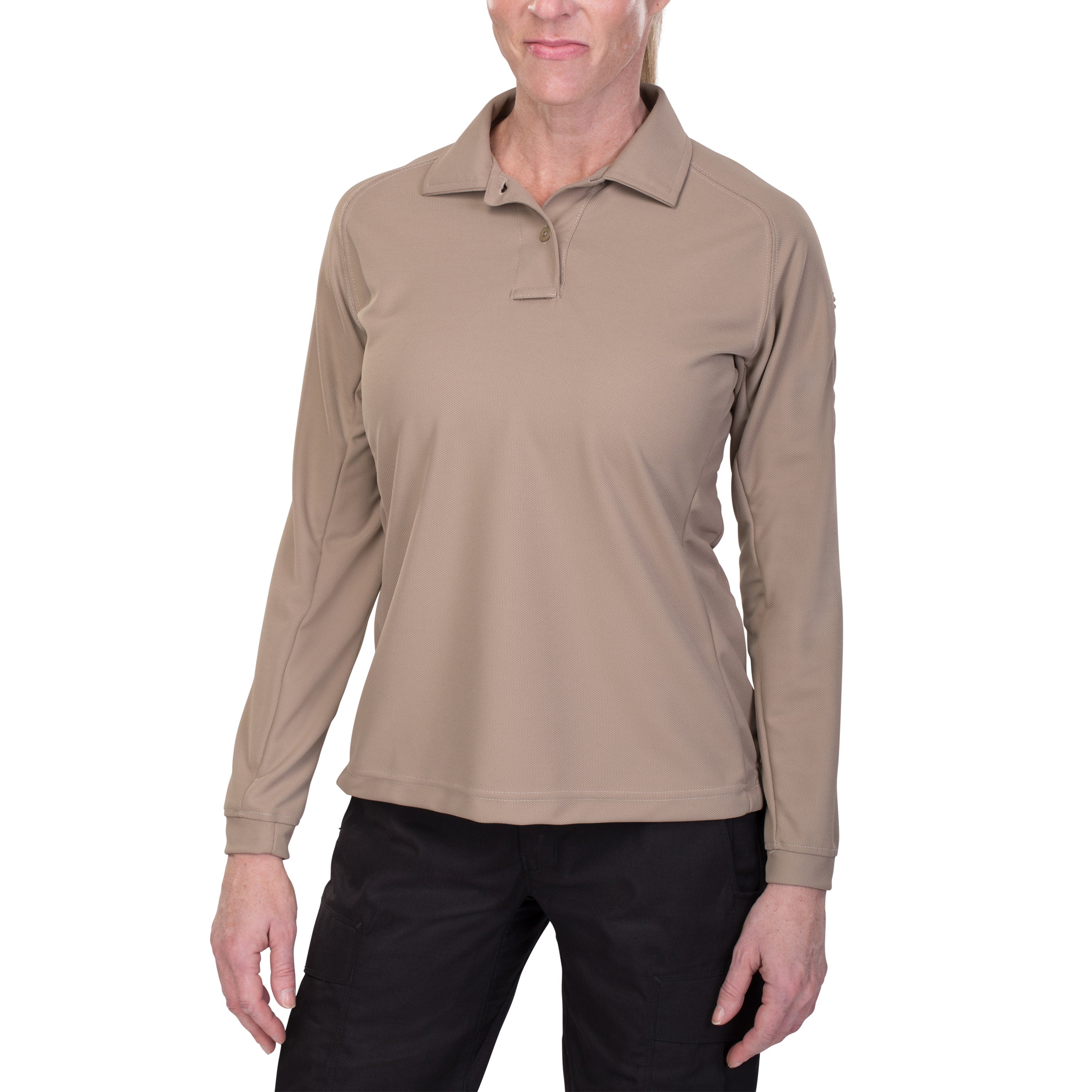 Vertx Women S Heatshield Long Sleeve Polo F K A Coldblack